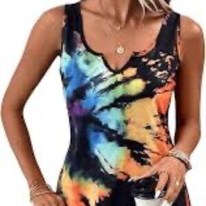 Tie Dye Tank Summer Dress